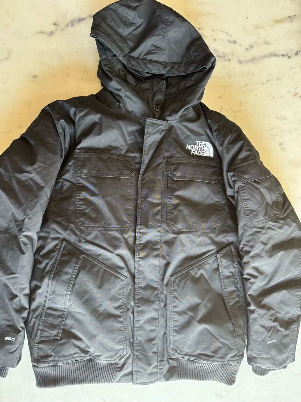 The North Face Black Hooded Puffer Jacket